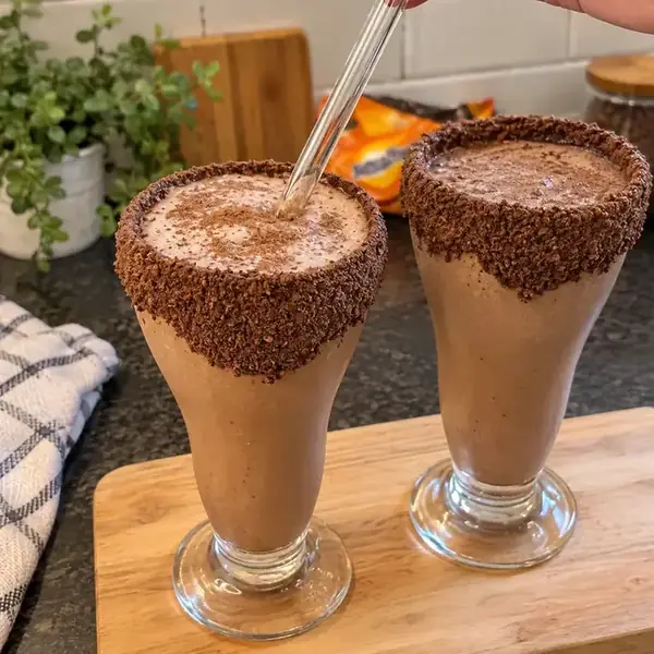 Milkshake de Ovomaltine do Bob's feito em casa